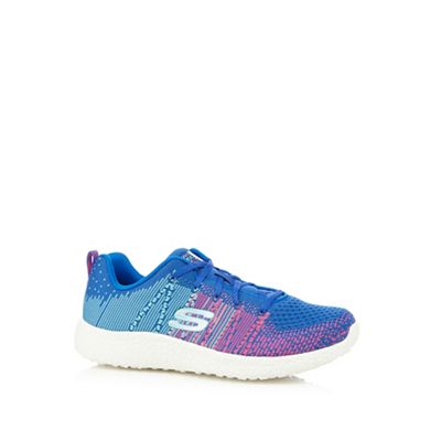 Skechers Blue and pink 'Burst - Ellipse' trainers